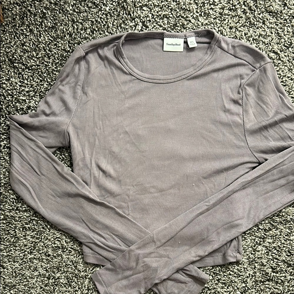Sunday Best Gray Fitted Bodysuit